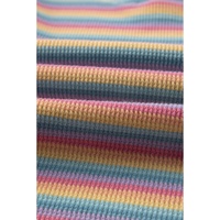Pink Stripe Crew Neck Tee and Tasseled Drawstring Shorts Set - XL thumbnail