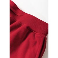 Racing Red Solid Color High Low Pullover and Skinny Pants Set - S thumbnail