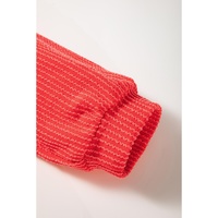 Gold Flame Heat Transfer Christmas Nutcracker Ribbed Long Sleeve Top Shorts Set - M thumbnail