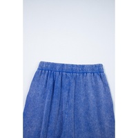 Ashleigh Blue Acid Wash Star Patched Rolled Trim Pants Set - L thumbnail