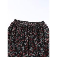 Azura Exchange Floral Ruffled Crop Top and Maxi Skirt Set - M thumbnail