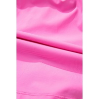 Sachet Pink Plain Sleeveless Loop Drawstring Cinched Waist Romper - L thumbnail