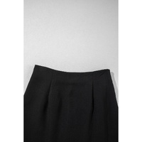Black Rhinestone Bow Wrap High Waist Mini Skirt - L thumbnail