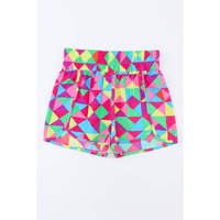 Azura Exchange Geometric High Waisted Athletic Shorts - M thumbnail