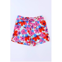 Azura Exchange Belted Floral Print Shorts - 14 US thumbnail
