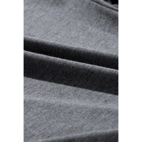 Gray Elastic Waist Culotte Shorts - S thumbnail