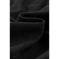 Black Leather Panel Patchwork High Waist Leggings - XL thumbnail