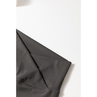 Dark Grey V Shape High Waist Flared Leggings - S thumbnail