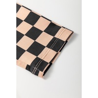 Khaki Checkered Pattern High Waist Skinny Leggings - XL thumbnail