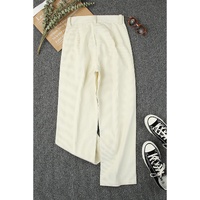 Azura Exchange Corduroy High Waist Straight Leg Pants - 4 US thumbnail
