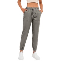Azura Exchange Pocketed Twill Jogger Pants - L thumbnail