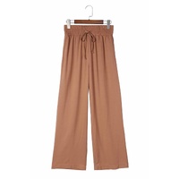 Azura Exchange Elastic Waist Casual Wide Leg Pants - L thumbnail