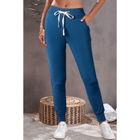 Drawstring Waist Pocketed Joggers - M thumbnail