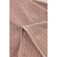 Dusty Pink Solid Color High Waist Flare Corduroy Pants - L thumbnail