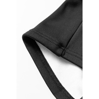 Black Thermal Lined Split Flare Leg Pants - M thumbnail