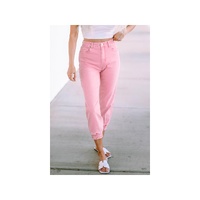 Azura Exchange Acid Wash Elastic Cuffed Jeans - 10 US thumbnail