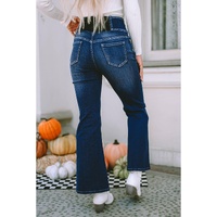 Azura Exchange Elastic Waistband Flare Jeans - 16 US thumbnail