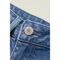 Ashleigh Blue Acid Wash Distressed Wide Leg High Waist Jeans - 12 US thumbnail