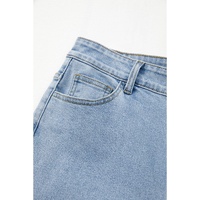 Beau Blue Bowknot Decor Boyfriend Cargo Jeans - 8 US thumbnail