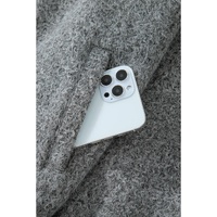 Medium Grey Fuzzy Zip Up Pocketed Sleeve Jacket - L thumbnail