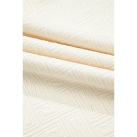 White Varsity Half Zip Textured Plus Size Top - 4X thumbnail