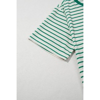 Green Stripe Plus Size St Patricks Day Round Neck T Shirt - 3X thumbnail