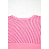 Bonbon Corded Patchwork Pocketed Plus Size T Shirt - 1X thumbnail