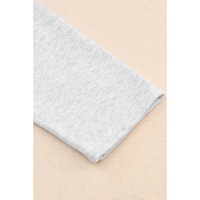 Gray Plus Size Kangaroo Pocket Henley Button Hoodie - 3X thumbnail