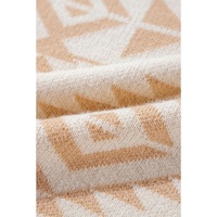 Apricot Plus Size Western Aztec Print Loose Sweater - 4X thumbnail