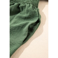 Four Leaf Clover Surplice Neckline Shirred High Waist Plus Size Maxi Dress - 4X thumbnail