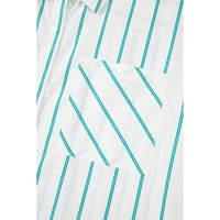 Green Stripe Plus Size St Patricks Day Short Sleeve Buttoned Shirt Dress - 3X thumbnail