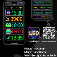 Programmable LED Matrix Panel Flexible Screen IP65 with APP Control 70*173mm thumbnail