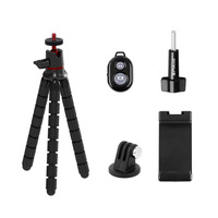 Flexible Mini Octopus Tripod with Remote for Slr Gopro Cellphone thumbnail