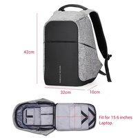 15-inch Multifunction Usb Charging Laptop Backpack for Men thumbnail