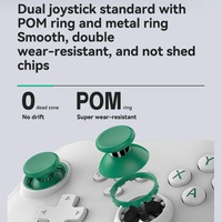 Wireless Bluetooth Game Controller For Switch Ios Android Pc Ps3 Ps4 - Black - White thumbnail