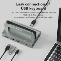 Vertical Laptop Docking Station with 4k / 60hz Type-c Hub - 10-In -1 Without Lan thumbnail