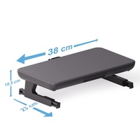 Adjustable Laptop Stand with Storage Drawer - Height Riser - Basic thumbnail