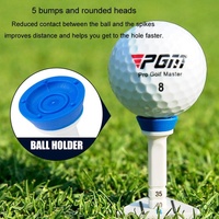 Adjustable Golf Tee Set - 4pcs / Box - 77mm Length - Aiming Assist thumbnail
