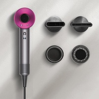 Wall Mounted Magnetic Blower Holder for Nozzles - no Punch Needed - For Dyson Hair Dryer thumbnail