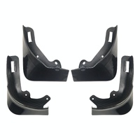 For Tesla Model Y Car Punch-Free Front And Rear Wheel Soft Rubber Fender Guard - Carbon Fiber - Matte Black thumbnail