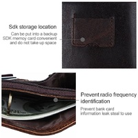 Detachable Card Holder Leather Wallet for Men - Antimagnetic Rfid thumbnail