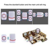 Wireless Doorbell With Remote Control And Flashing Light - Cmf1188-12 thumbnail