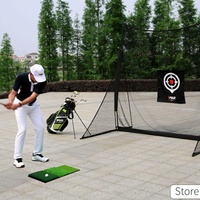 Indoor Golf Practice Pad - 3-in-1 Swing Mat for Hitting and Chipping - 90X40Cm thumbnail