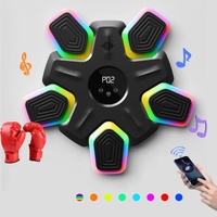 Bluetooth Music Boxing Machine - 4 Modes 9 Speeds Colourful Lights - With Kids Golves White thumbnail