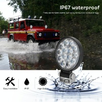 9.8W 10 - 30V Dc 6000K 3 Inch 14 Leds Circle Offroad Truck Car Driving Light Work Light Spotlight Fog Light thumbnail