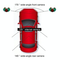 Hd 1080p Car Dvr with 3-in-1 Function and Wide Angle Night Vision - 4 Inch thumbnail
