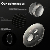 7 Inch H4 / H13 Dc 9V - 30V 4000Lm 6000K 40W 7 Inch Car Round Shape Led Headlight Lamps For Jeep Wrangler thumbnail