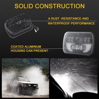 7 Inch 35W 4000Lm 6000K + Amber Car Truck Square Led Headlights Work Lights Spotlight thumbnail