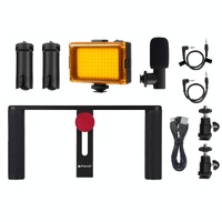 4-In-1 Vlogging Kit With Led Light Microphone Tripod And Stabilizer thumbnail