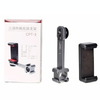 Three-Headed Hot Boot Adapter For Gimbal With Led Mic Mount thumbnail